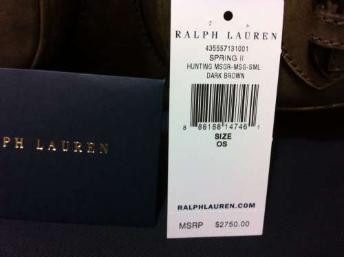 NWT$2750+tax Ralph Lauren luxury Vachetta Hunting messenger bag Deal in US.